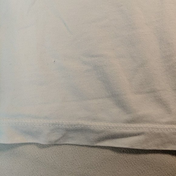 2 Zara T-Shirts Tops White Teal Blue Mint Green Pocket Detail Women's M Medium - Picture 8 of 16